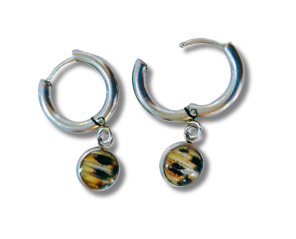 Lionfish Earrings Hoops Tail